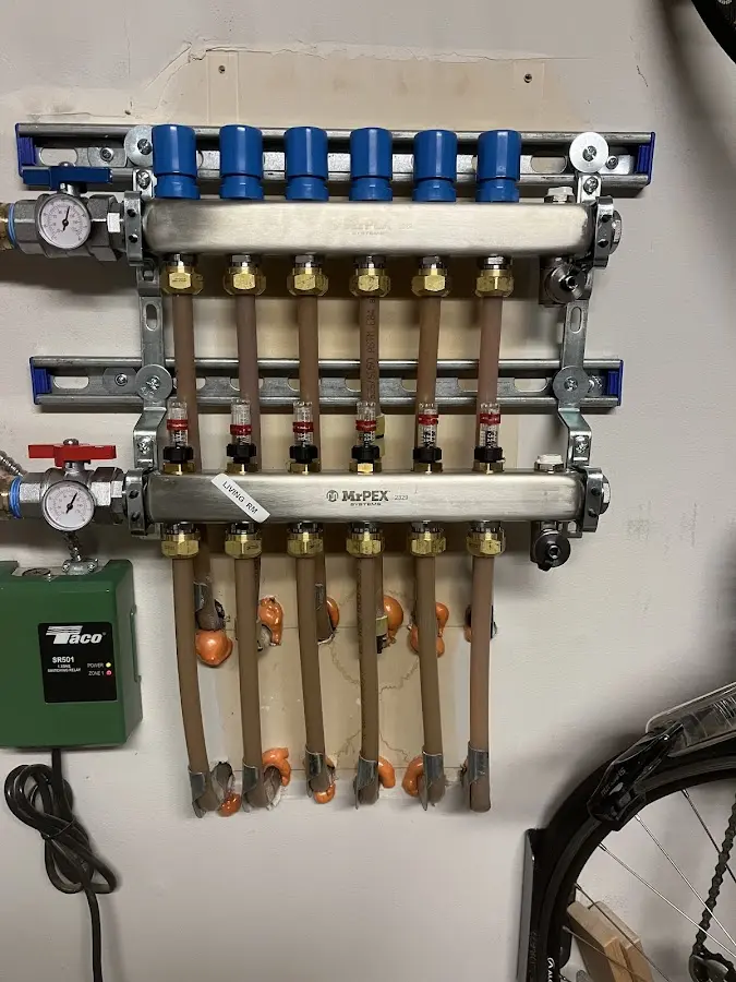 Plumber performing Gas Leak Detection at a residential property in County Center